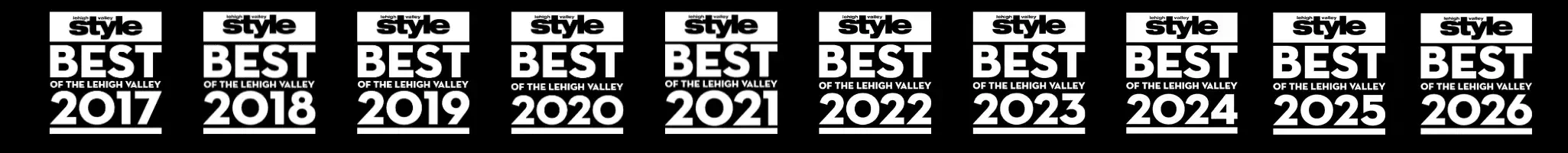 Lehigh Valley Style Best of the Lehigh Valley awards, 2017 through 2026