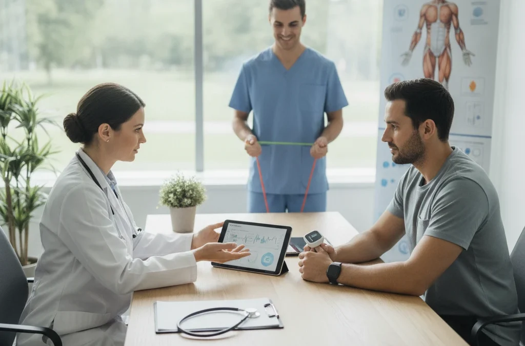 What happens in a medical fitness consultation?