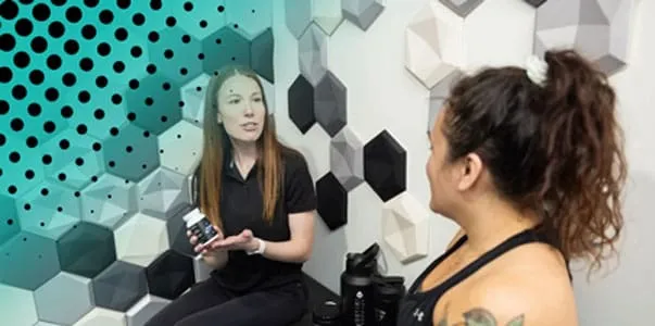 Nutrition therapy consultation with a registered dietitian at Forward Thinking Fitness